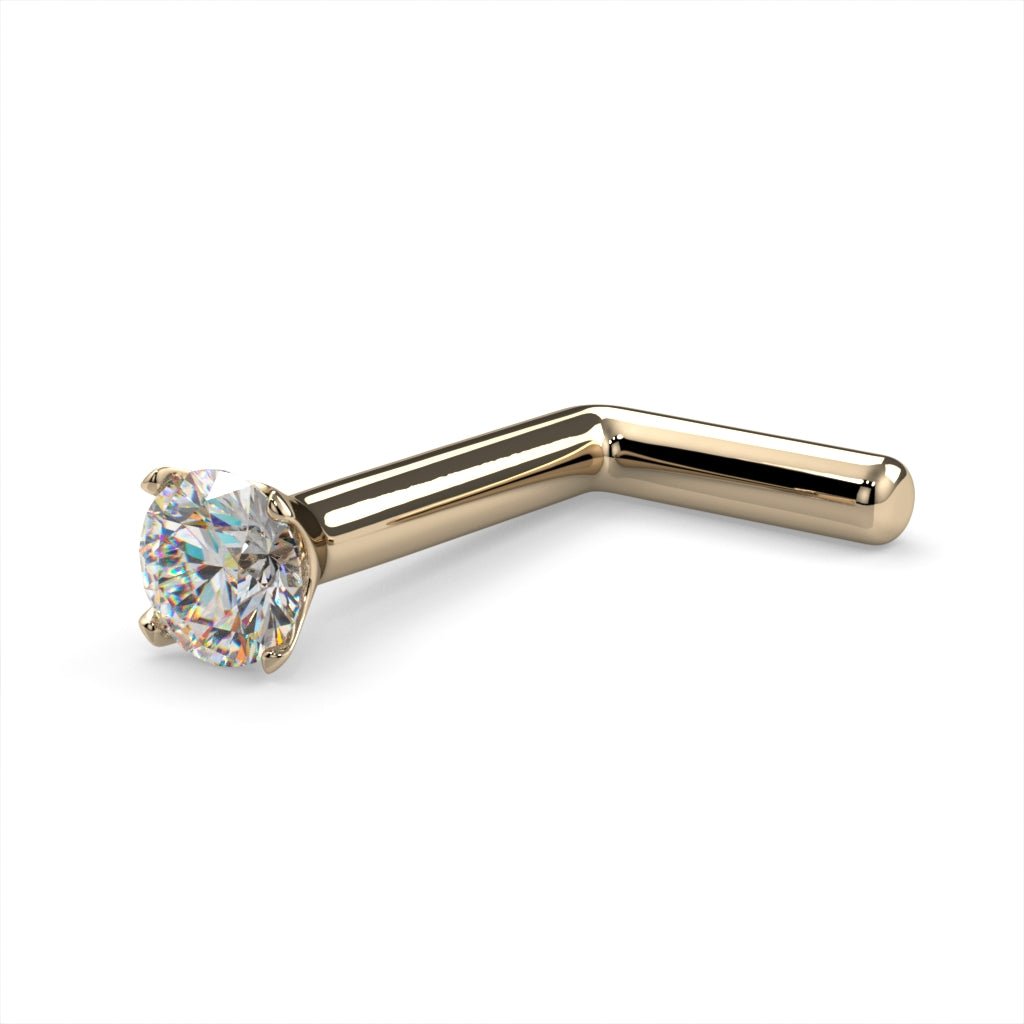 CILIFER® 2mm  Diamond Prong Nose Ring Stud