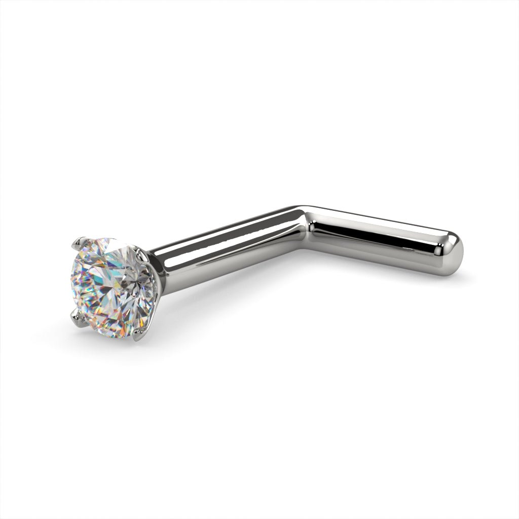 CILIFER® 2mm  Diamond Prong Nose Ring Stud