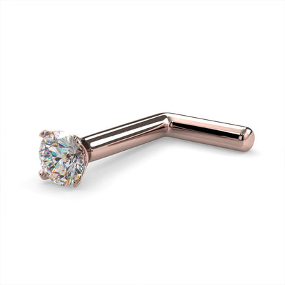 CILIFER® 2mm  Diamond Prong Nose Ring Stud