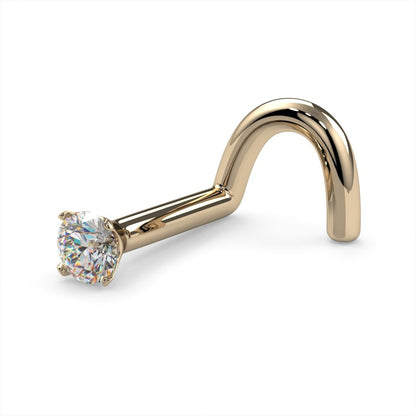 CILIFER® 2mm  Diamond Prong Nose Ring Stud