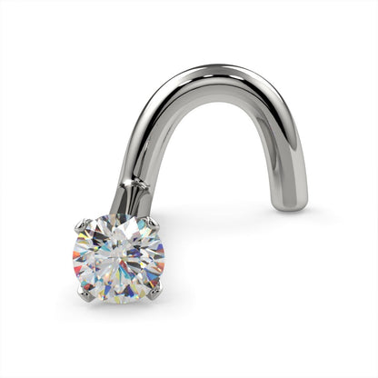 CILIFER® 2mm  Diamond Prong Nose Ring Stud