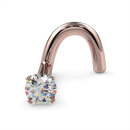 CILIFER® 2mm  Diamond Prong Nose Ring Stud