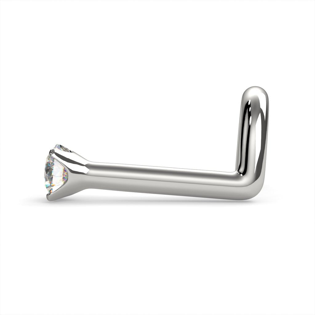 CILIFER® 2mm  Diamond Prong Nose Ring Stud