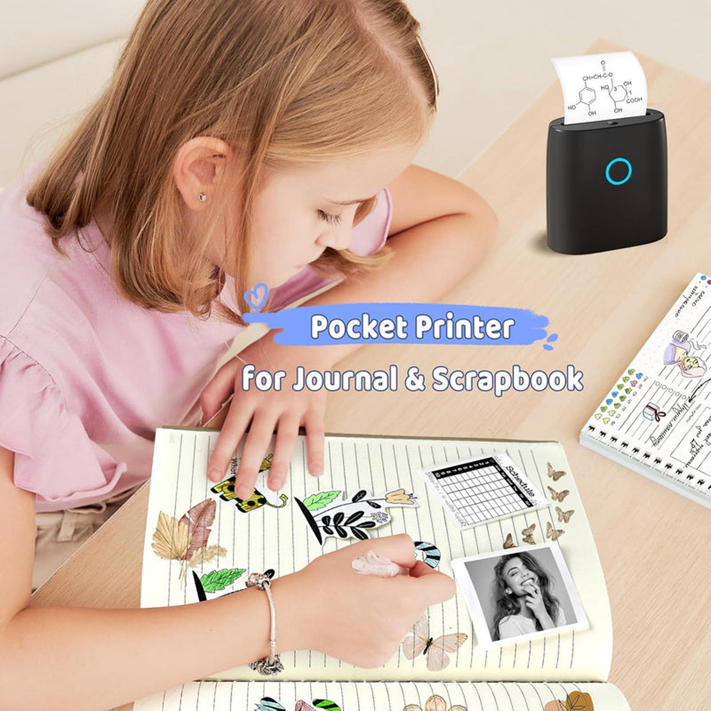 CILIFER® Mini Sticker Printer-2 Inch Bluetooth Thermal Pocket Printer