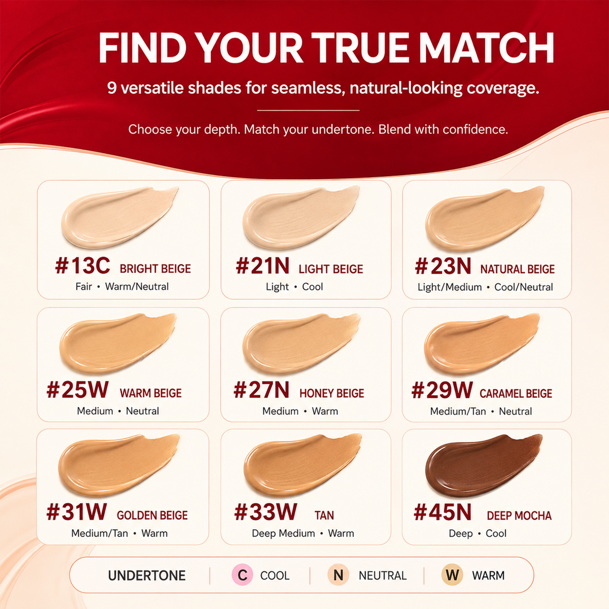 LUHAKA® Perfect Cover BB Cream | SPF 42 PA+++（1.69 oz）