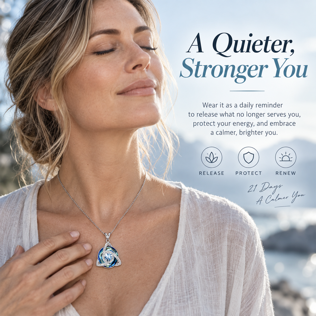 The Guardian Trinity Necklace A 21-Day Ritual of Release, Protection & Renewal