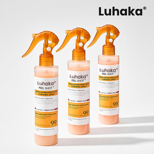 LUHAKA® Revolutionary Kojic Acid & Turmeric Exfoliating Spray