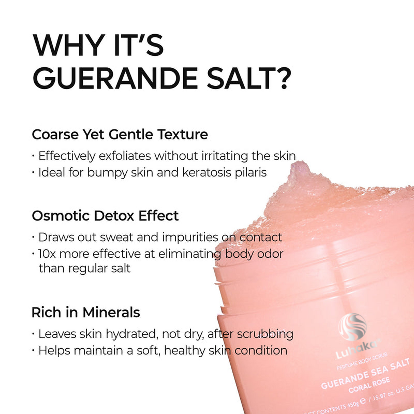 LUHAKA® Guerande Sea Salt Perfume Body Scrub 2 types