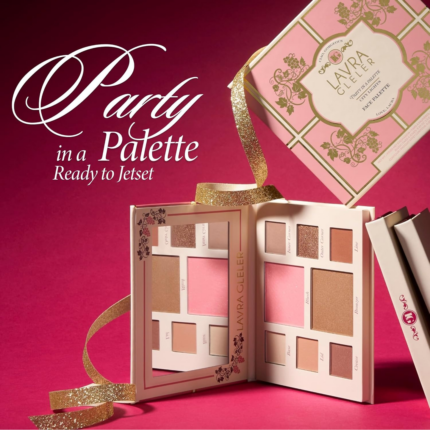 LAVRA GLELER NEW YORK Annual Party in a Palette Full Face Palette Set (01 Ready to Jetset!)