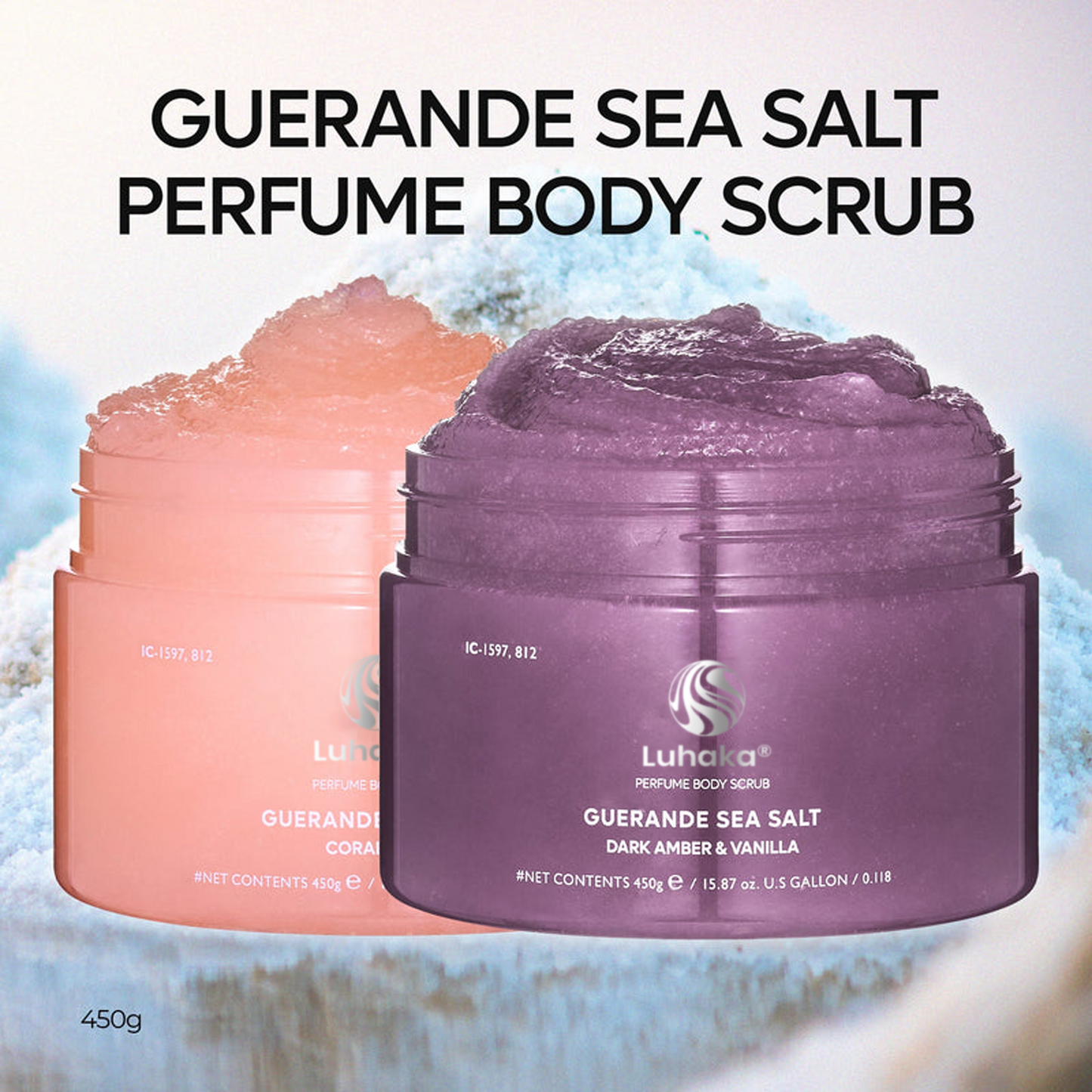 LUHAKA® Guerande Sea Salt Perfume Body Scrub 2 types