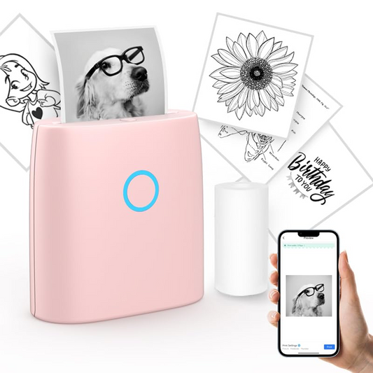 CILIFER® Mini Sticker Printer-2 Inch Bluetooth Thermal Pocket Printer
