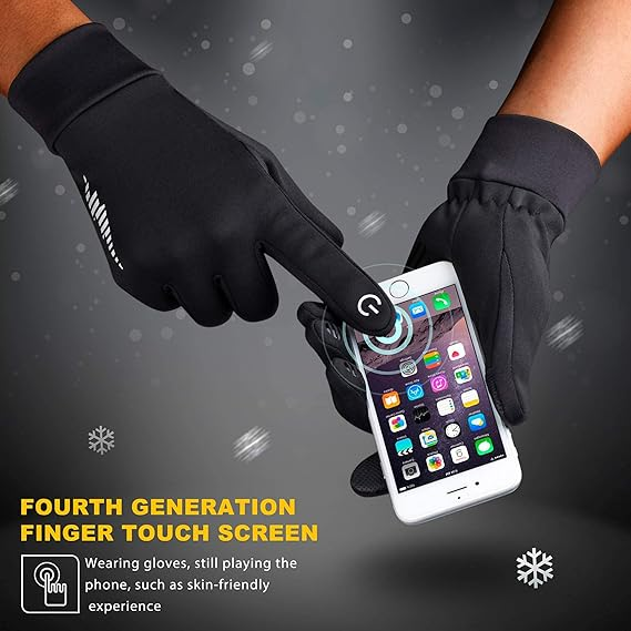 Winter Gloves Women Men Ski Snow Gloves Liner Thermal Warm Touch Screen, Suit for Running, Cycling, Biking, Hiking, Driving, Walking, Typing, Freezer Work, Sports, Soccer, Shooting, Gaming 102