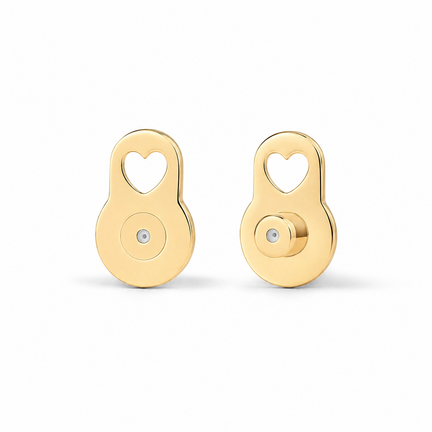 14K Yellow Gold Plated Lobe Lifters for Heavy Earrings for Women - Earring Backs for Droopy Ears