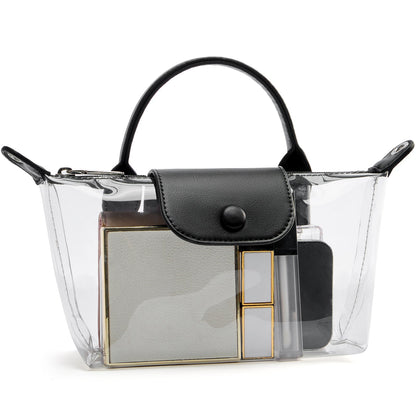 SFRCORD® PVC Bag Clear Stadium Approved Crossbody Handbags For Concerts Sports Events