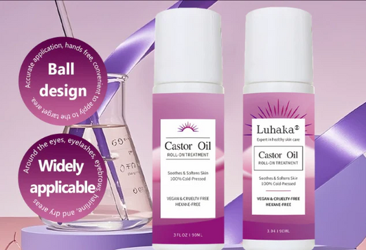 LUHAKA® Organic Castor Oil Pack Wrap Kit - Soothing Castor Oil Packs. Heat Compress for Abdomen. Joints. Overall Health