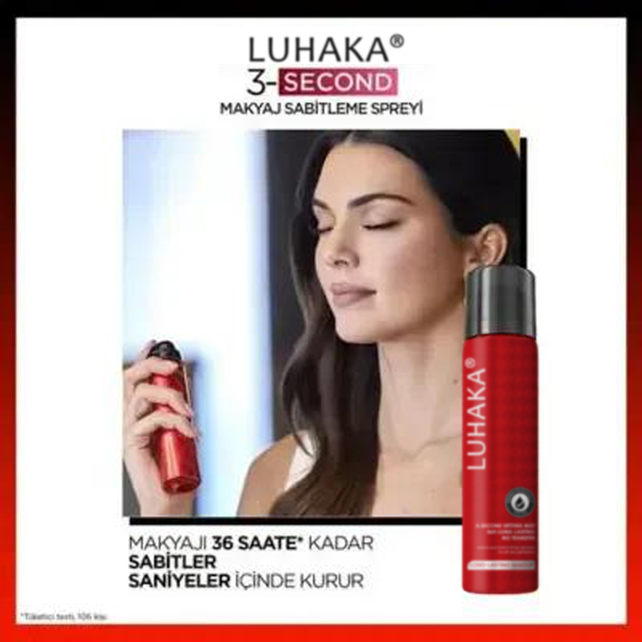 Luhaka® Makeup Fixing Spray - 3-Second Setting, Long Lasting Makeup Solution