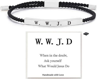 CZTICLE® ✝️Inspire Bracelet GOD IS IN CONTROL/W.W.J.D - Elegant Design with Unique Patterns and Letters D01