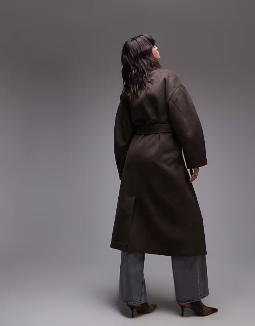 SFRCORD® Women's belted long line formal coat（buttermilk.multi）