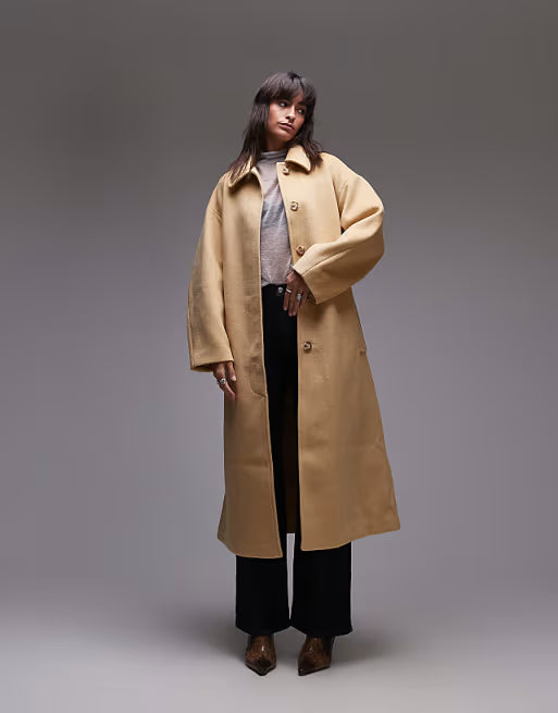 SFRCORD® Women's belted long line formal coat（buttermilk.multi）