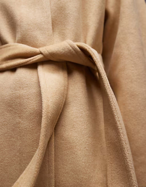 SFRCORD® Women's belted long line formal coat（buttermilk.multi）