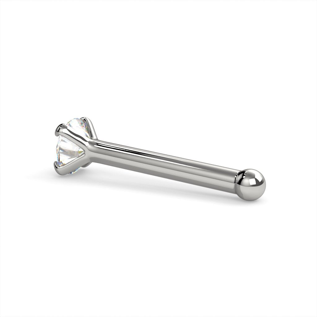 CILIFER® 2mm  Diamond Prong Nose Ring Stud
