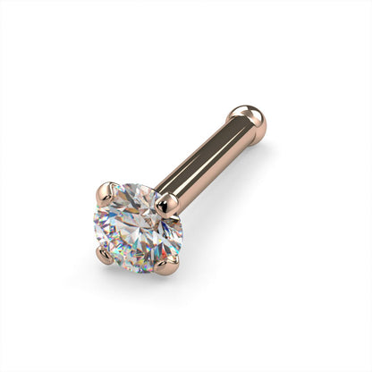 CILIFER® 2mm  Diamond Prong Nose Ring Stud