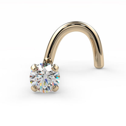 CILIFER® 2mm  Diamond Prong Nose Ring Stud