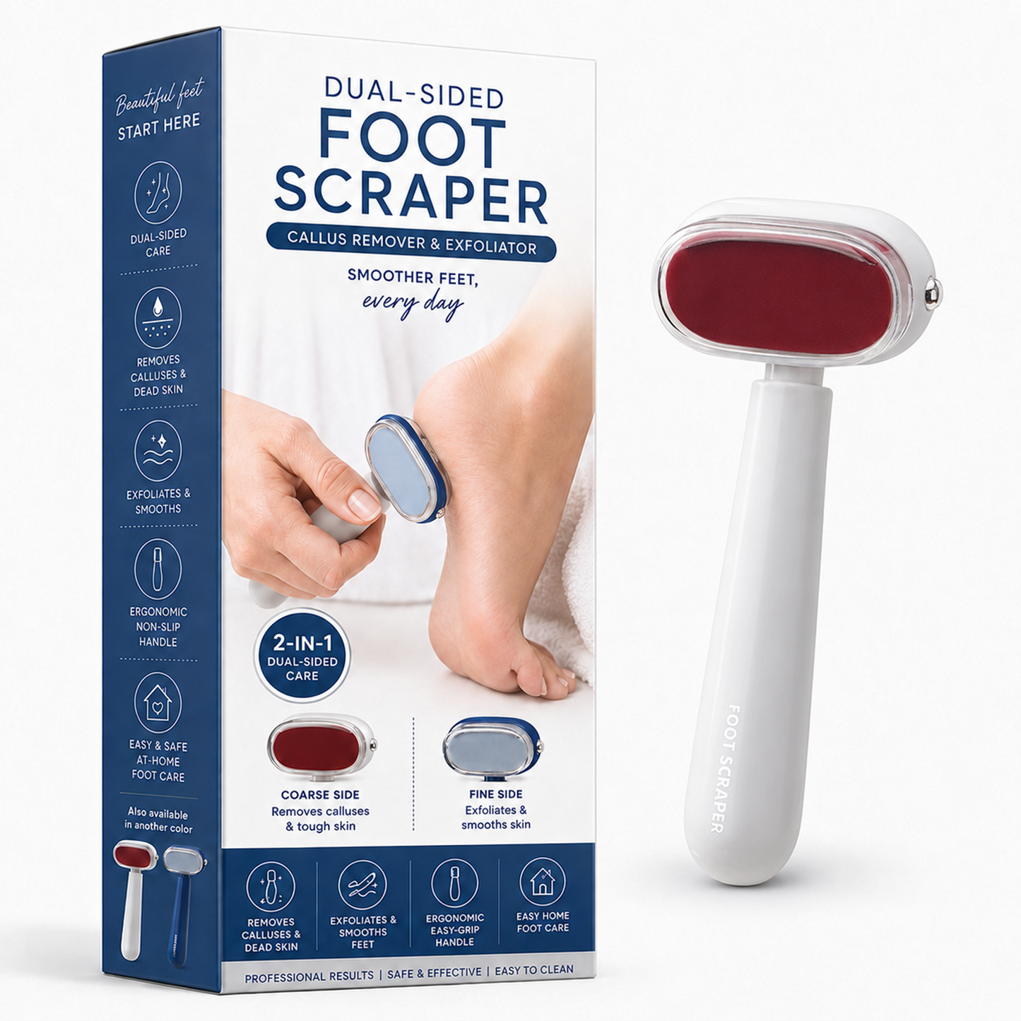 Double-Sided  Foot File Callus Remover & Foot Peeling Mask