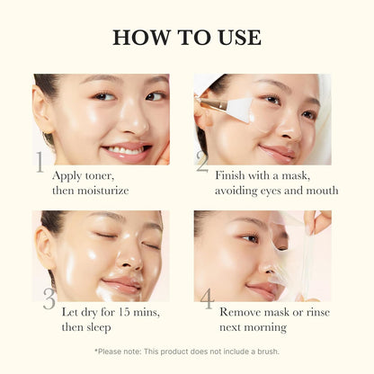 LUHAKA®  Kojic Acid Turmeric Night Wrapping Mask