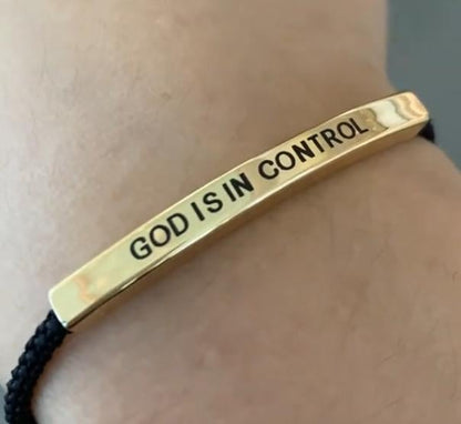 CZTICLE® ✝️Inspire Bracelet GOD IS IN CONTROL/W.W.J.D - Elegant Design with Unique Patterns and Letters D01