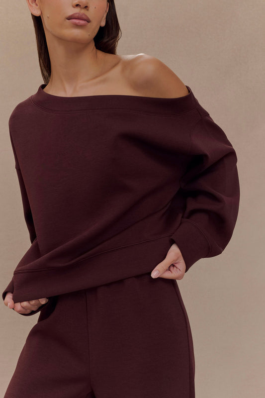 SFRCORD® Plum colored sports suit