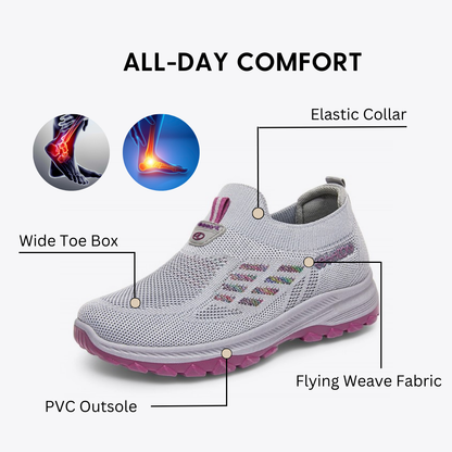Women Orthopedic Shoes Breathable Arch-support Slip-on Casual Daily Wear