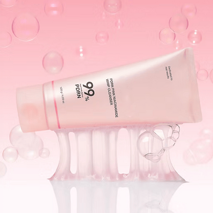 Luhaka® PDRN Pink Niacinamide Whip Cleanser – 120g | Brightening, Pore-Clearing Cream Foam