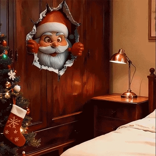 Santa Claus Wall Sticker - Christmas Décor