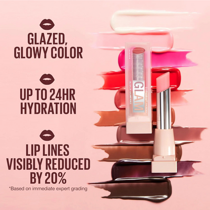 LUHAKA® Lifter Glaze Oil Balm with Hyaluronic Acid and Hydrating Oil Blend. Lip Balm with 24HRs of Smooth. Moisturizing Shine. Pink Drip (Sheer Baby Pink)