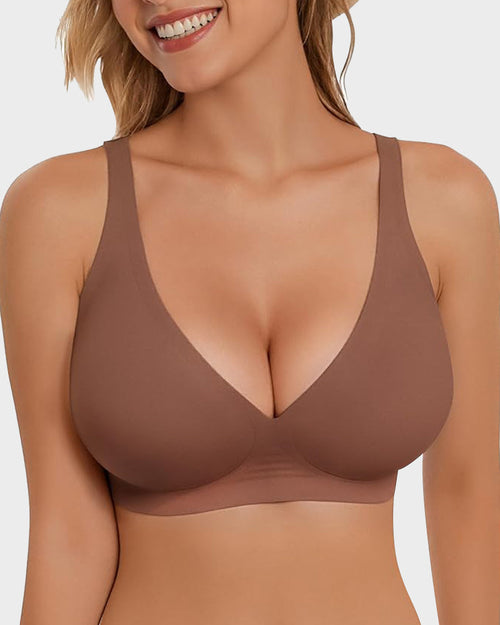 SFRCORD® Seamless Deep V Push-Up Wireless Bra
