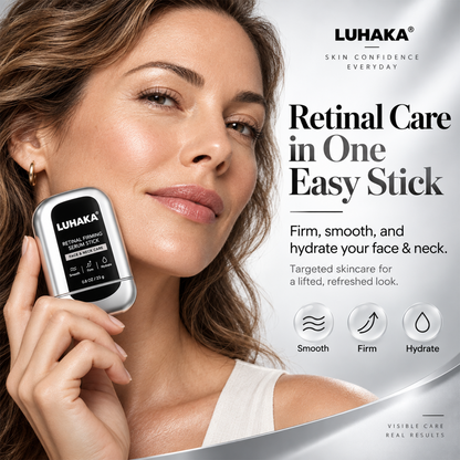 LUHAKA® Retinal Firming Serum Stick for Face & Neck – Targeted Care for Crepey-Looking Skin