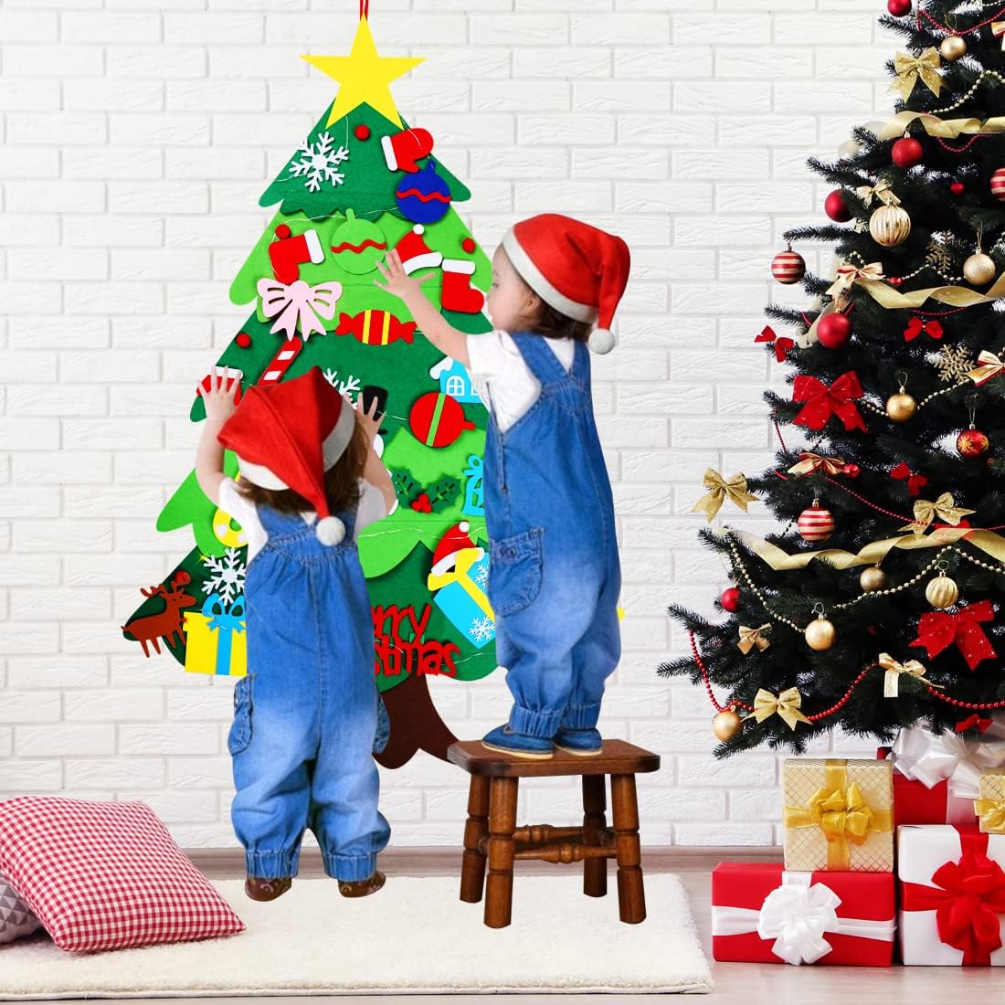 CILIFER® 🎄 Felt Interactive Christmas Tree for Kids