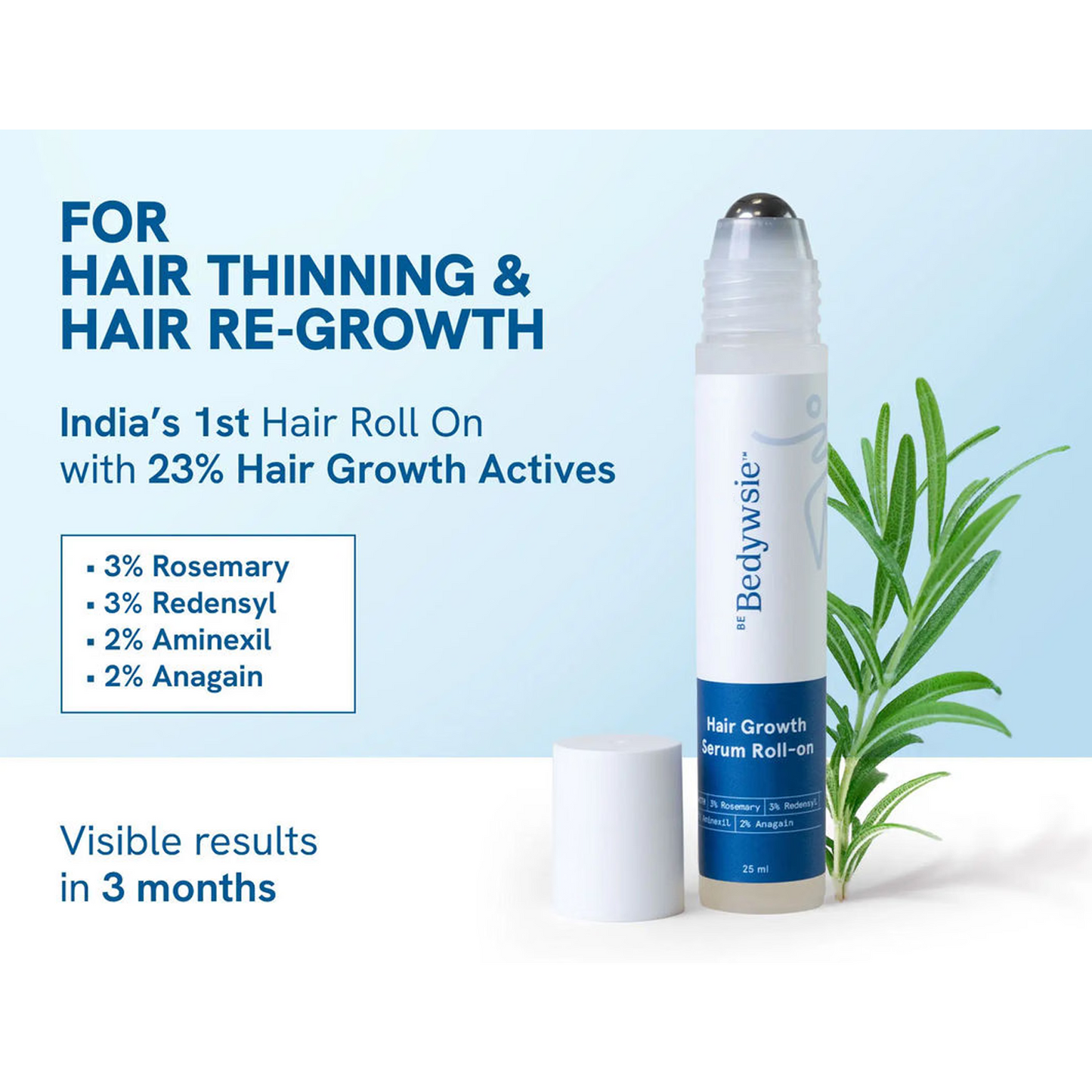 Advanced Hair Growth Serum Roll On (25ml)