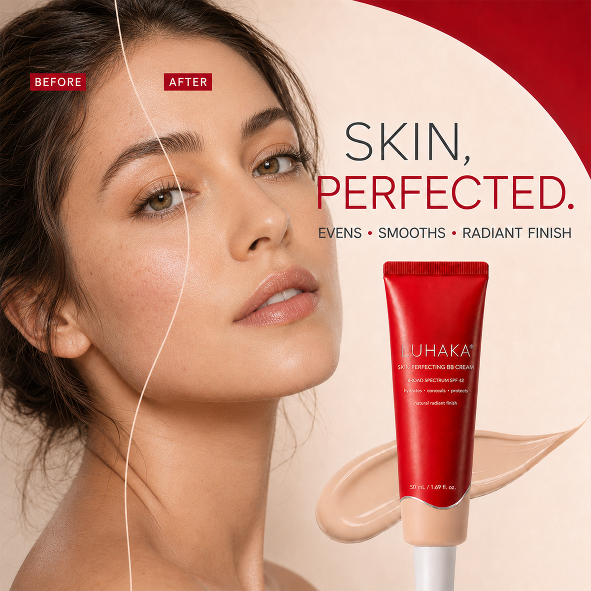 LUHAKA® Perfect Cover BB Cream | SPF 42 PA+++（1.69 oz）