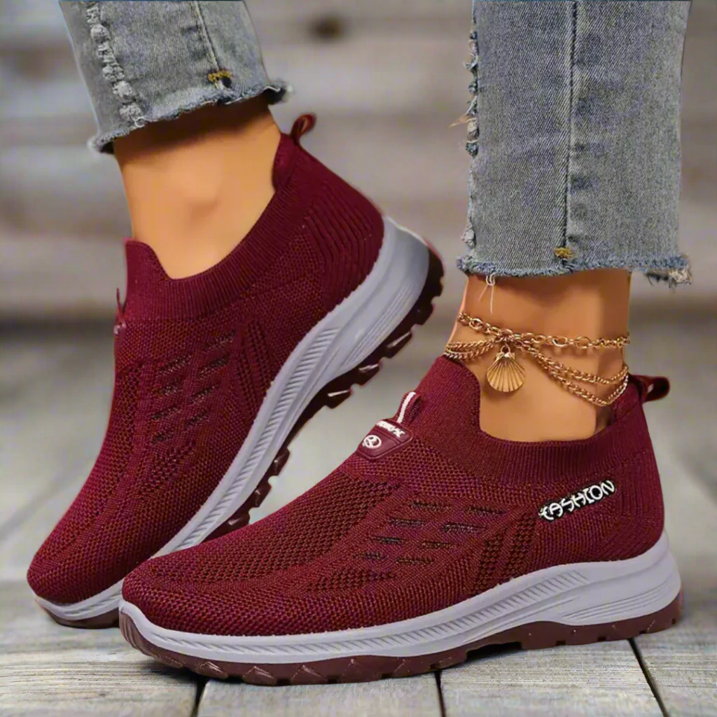 Women Orthopedic Shoes Breathable Arch-support Slip-on Casual Daily Wear
