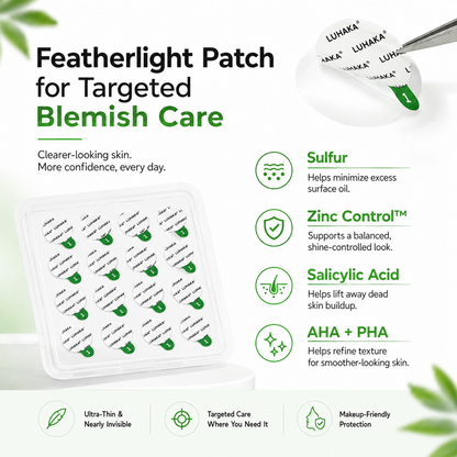 LUHAKA® Invisible Blemish Patch - Thin Hydrocolloid Acne Patches