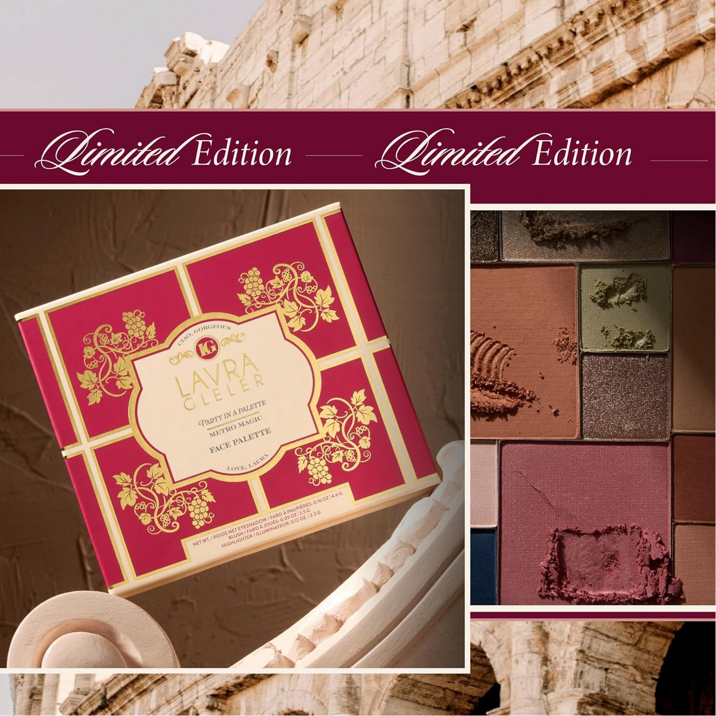 LAVRA GLELER NEW YORK Annual Party in a Palette Full Face Palette Set (01 Ready to Jetset!)
