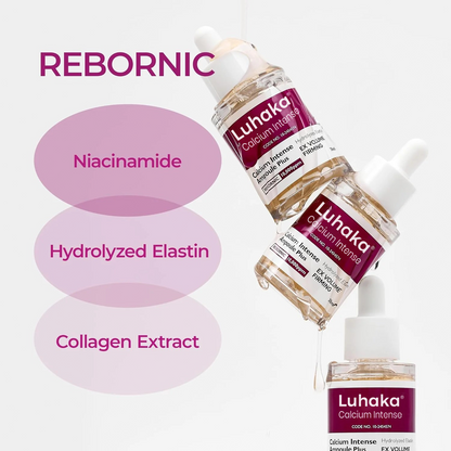 LUHAKA® Calcium Ampoule Plus with Adenosine and Niacinamide for Sagging Under Eye Skin. Dark Circles. Fine Lines &Eye Bags 1.01fl.oz.