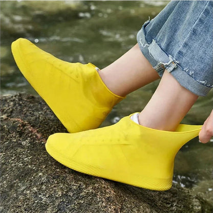 Waterproof Rain Shoe Cover – Non-slip sole & easy on/off – Reusable.