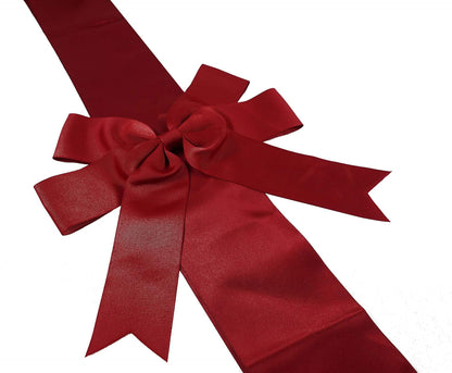 CILIFER® 4 PCS Cabinet Door Festive Ribbons and Bows Decoration for Christmas Gift Holidays,Red