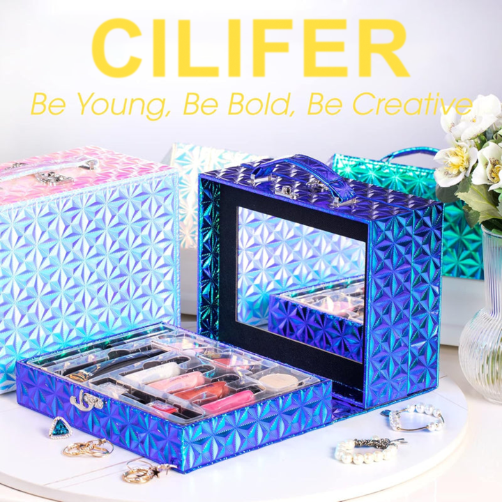 CILIFER® Girl's birthday and Christmas makeup gift set. Complete set of women's entry-level makeup kit, including cosmetics and makeup tools