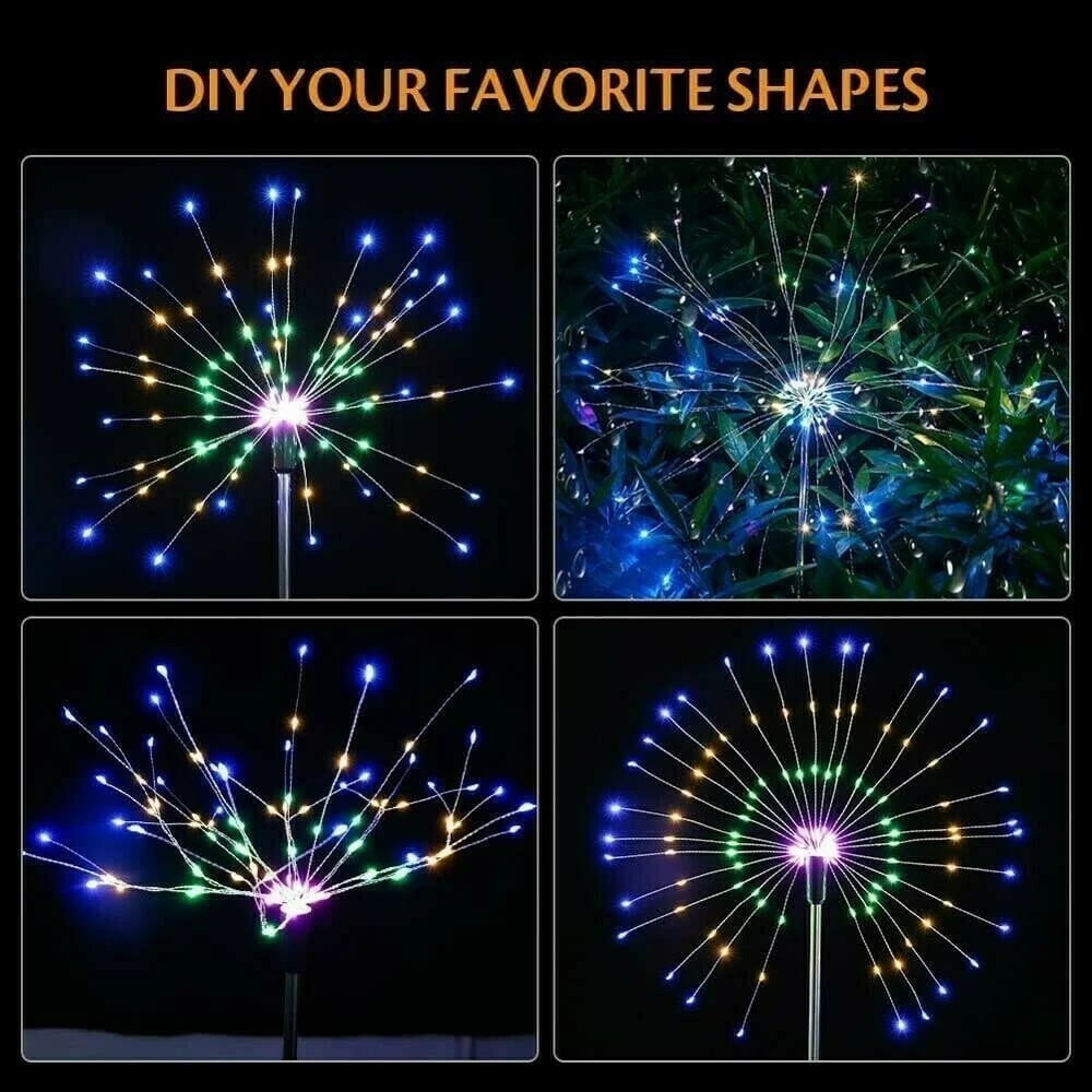 CILIFER® 🎁Waterproof  Solar Garden Fireworks Lamp