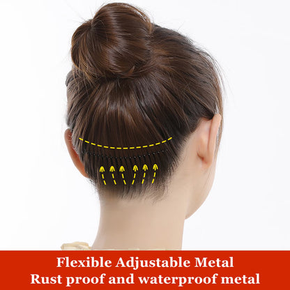 6 Pcs Metal Hair Wavy Comb, Safe Elastic Multifunction Anti Slip Fashionable Hair Clip Comb Waterproof for Washing
