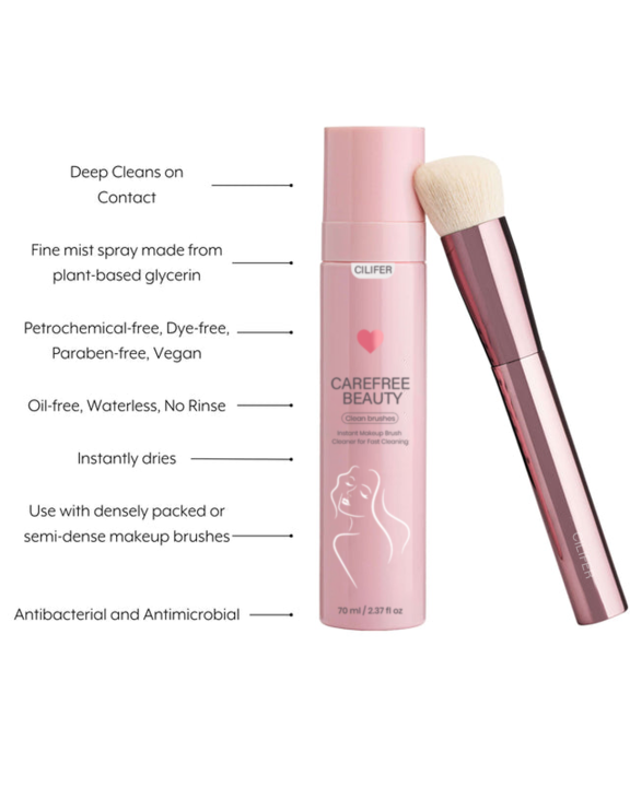 CILIFER® Spray Away Instant Makeup Brush Cleaner
